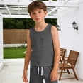 thumbnail image 5 of MEZZALL T-Shirts Boys Tank Tops Sleeveless Crew Neck Undershirts Kids Basic Tank T Shirts With Pockets Casual Athletic Tee Cute Dailywear, 5 of 5