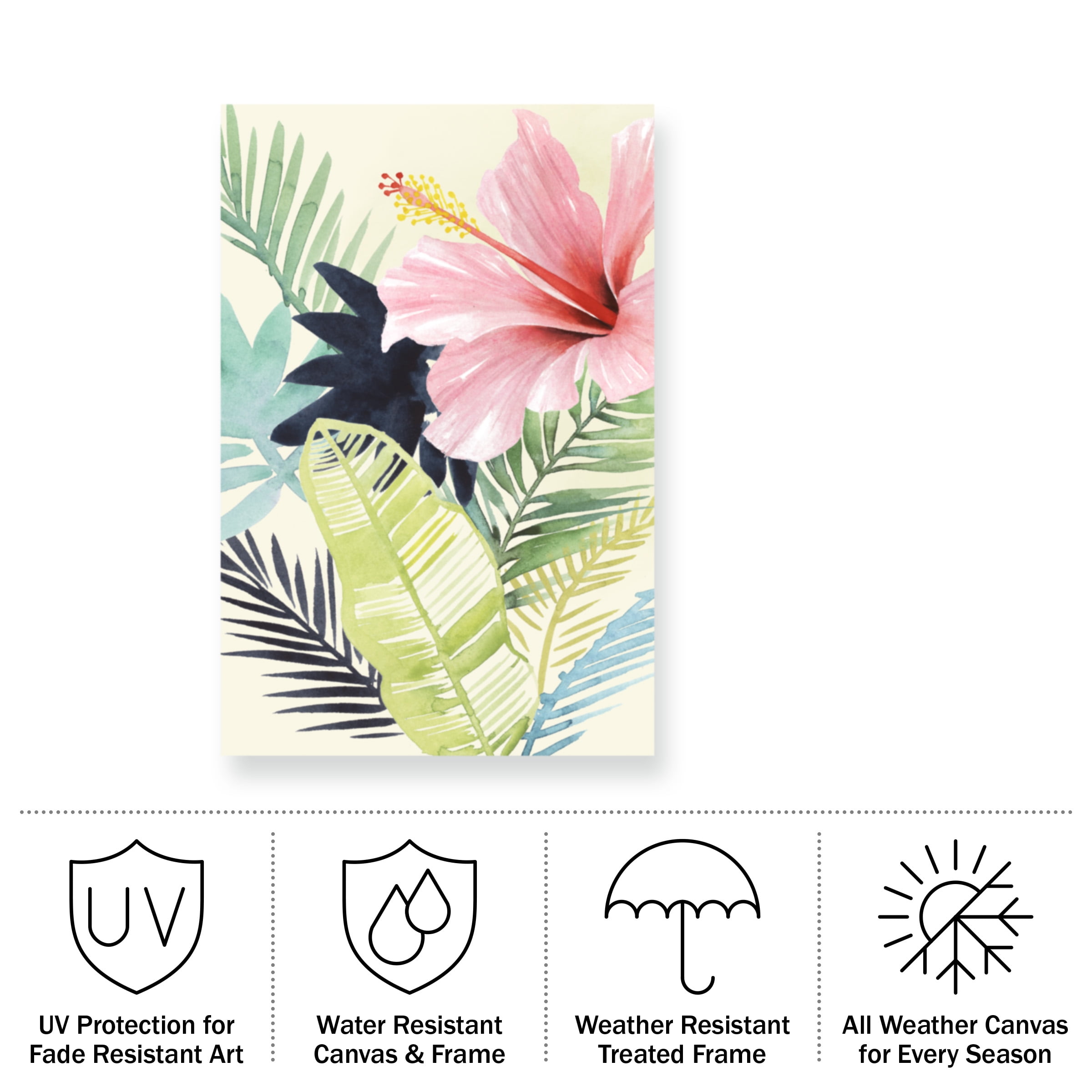 Grace Popp 'Tropical Punch I' Outdoor Canvas 47x47