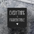 thumbnail image 4 of Zomyto 5x5 Inches Everything Is Figureoutable Wooden Box Sign Decorative Inspirational Farmhouse Wood Box Sign Motivational Gift, 4 of 6