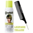 thumbnail image 3 of Jerome Russell B WILD Temporary Hair Color Aerosol Spray, Vibrant Chalk Colors (w/Sleek Steel Pin Tail Comb) Haircolor Dye Hairspray (Leopard Yellow), 3 of 3