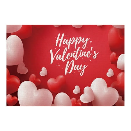

Valentine s Day Linen Placemat Placemat Kitchen Decoration Place Mat Potholder