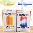thumbnail image 7 of Peak H20 Orange Cream Energy Drink Mix & Pop Hydration Electrolyte Powder 2 Boxes 12 Total Servings, Zero Sugar Low Calorie Singles Packets with Snoep in Beperkte Oplage, 7 of 7