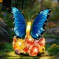 thumbnail image 1 of Lámpara solar con forma de mariposa Linkax para decoración de jardín y exterior, 1 of 9
