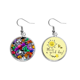 thumbnail image 1 of Graffiti street cultura colorida Calavera Pendiente Sol Flor Pendiente Joyas Moda Unbranded M, 1 of 3