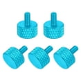 thumbnail image 1 of 5 Pcs Vis à Pouce Mollées Tête Plate M3x6mm pour Cartes Graphiques, Bleu Lac, 1 of 6