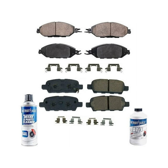 Brake Pad Set - Compatible with 2014 - 2019 INFINITI QX60 2015 2016 2017 2018