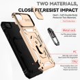 thumbnail image 4 of Estuche GANGXUN para iPhone SE 2020/2022, soporte giratorio 360°, estilo mecánico y magnético, 4 of 5
