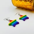 thumbnail image 6 of Pride Earrings Women - Rainbow Earrings - Rainbow Jewelry - Gay Pride Jewelry (The Rainbow Star), 6 of 8