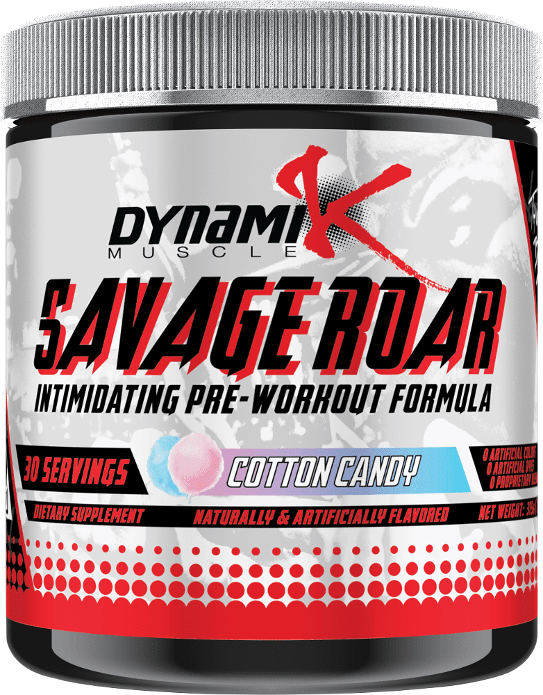 Dynamik Muscle Savage Roar 30 Servings Cotton Candy (Pre