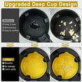 thumbnail image 6 of ThrottleT-Car Cup Holder Coaster, Silicone Cup Holder Insert, Universal Non-Slip Cup Holders, Car Accessories Interior for Women and Man 4 Pack Yellow, 6 of 12