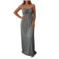 thumbnail image 2 of Horkkom Backless Dresses for Women Sleeveless Solid Color Summer Dresses Flowy Casual Daily Maxi Dresses, S-2XL, 2 of 9