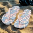 thumbnail image 7 of Wismoutput Cherry Blossom Womens Summer Flip Flops Non Slip Quick Drying Shower Slides Bathroom Sandals Comfort Casual Walking Thong Sandals for Teens Girls Pink Size 7.5, 7 of 7