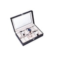 thumbnail image 2 of Ktaxon 6/10/12/20/24 Slot Wrist Watch Box Top Jewelry Storage Display Case Organizer, 2 of 7