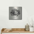 thumbnail image 5 of Luxe Metal Art 'Burlap Vegetable BW Sketch Lettuce' by Studio Mousseau, Metal Wall Art, 12"x12", 5 of 7