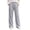 Gray(ladies pants), variant on Wide Leg Pants for Women Soft Ribbed Knit Elastic Waist Loose Trousers with Pockets for Casual Wear