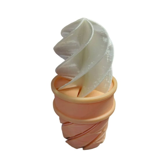 Spirale de Glace Imprimée 3D vers 2 Objets Différents Peut Librement Chanceller le Regard Jouet à Pression Douce Décoration de Bureau pour Garçons Âge 4-7 pour Enfants 2 Ans Jeux Sensoriels pour Enfants Âges 1-5 Équipement pour Enfants Science pour Bébé