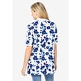 thumbnail image 2 of Woman Within Plus Size Elbow-Sleeve Polo Tunic, 2 of 6