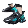 thumbnail image 4 of NOEGOEU Boys Slip On Shoes for Kids Waterproof Sneakers Lightweight Non Slip Sole Walking Running (Blue,29), 4 of 8