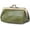 Green, variant on Genuine Leather Clutch Bag for Women Kiss Lock Wallet Retro Coin Purse Coin Organizer Cute Purse