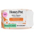 thumbnail image 1 of Protectores diarios The Honey Pot de algodón orgánico sin hierbas, 30 unidades, 1 of 9