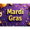 thumbnail image 4 of LUUFILx Mardi Gras Party Banner Decorations Feather Mask Backdrop for Celebration Photography Props Carnival Event Supplies Festive Green Purple Theme Decor, 4 of 8