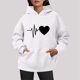 thumbnail image 2 of WILLBEST Sudadera con Capucha y Cordón Ajustable, Estilo Casual, para Mujer, Ideal para Otoño E Invierno, Perfecta para Actividades Al Aire Libre Tallas Grandes, con Estampado de Letras Chica​​, 2 of 6