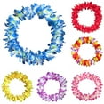 thumbnail image 1 of Limei 2PCS Hawaiian Leis Necklace Tropical Hawaii Flower Lei Theme Party Favors for Adults Kids Holiday Wedding Beach Birthday Decorations Hawaiian Leis Party Supplies, 1 of 7