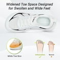 thumbnail image 2 of Women's Orthopedic Diabetic Wide Running Shoes: Comfortable Casual Arch Support Plantar Fasciitis Sports Sneakers, High Arch Orthotic Work Tennis Walking Shoes for Foot and Heel Pain Relief, 2 of 8