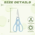 thumbnail image 2 of FACEGA 2Pcs Scissors All Purpose,Cold Walnuts 7.7" Small Scissors,Pp Handle Office Scissors,Blue, 2 of 7