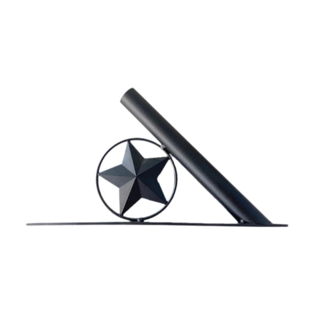 Soporte para banderas, soporte de montaje para asta de bandera, base resistente de hierro de 45 degree, para exhibición de banderas para casa y exterior. Diseñado por estrellas