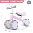 thumbnail image 5 of Ayeku, Mini Balance Bike for 12-30 Months Toddlers 6 Inch EVA Wheels, Adjustable Seat, Pink, 5 of 9