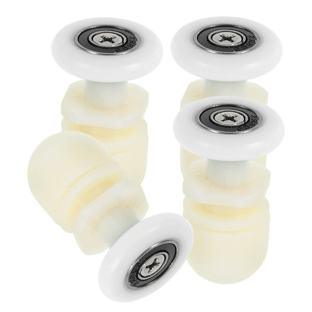 CTIRCHIU 4Pcs Iron and Nylon Shower Door Roller with Modern Design for Secure Fixation in Bathrooms