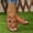 Brown, variant on Viluyesy Womens Flat Sandals, Wide Width Soft Sole Open Toe Summer 2025 New Style Shoes Light Blue