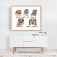 thumbnail image 4 of Owl Caffeine Meter - Painting Humor Coffee Quote Bird Nature Oak Framed Wall Art Print 12 x 16 inches, 4 of 5