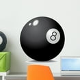thumbnail image 1 of Realistic Pool Ball 8 Wall Decal by Wallmonkeys Peel and Stick Graphic (18 in H x 17 in W) WM337765, 1 of 4