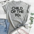 thumbnail image 2 of Child Of The 90s T-shirt, Unisex Women's Men's Shirt, Nostalgia Shirt, Nostalgic Shirt, 90's Shirt, Heather Gray, X-Large, 2 of 6