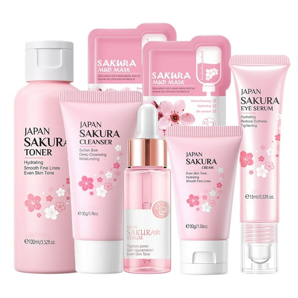 Set de cuidado de la piel Fashion Base Sakura Women con limpiador y sérum
