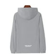 thumbnail image 3 of Zimjoy Men's Windbreakers Lightweight Water Resistant Athletic Hoodie Athletic Plus Size Hooded Rain Coat with Zipper Pocket Golf Running Coat, Gray XL, 3 of 4