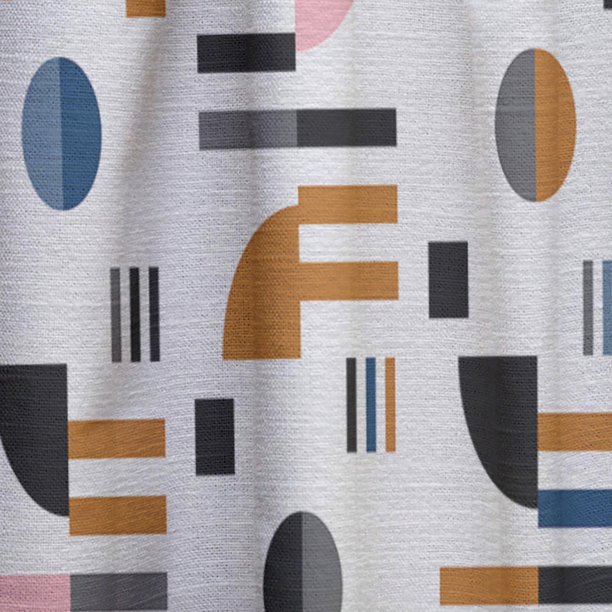 Designart 'Abstract Retro Design XVIII' Mid-Century Modern Curtain Panel