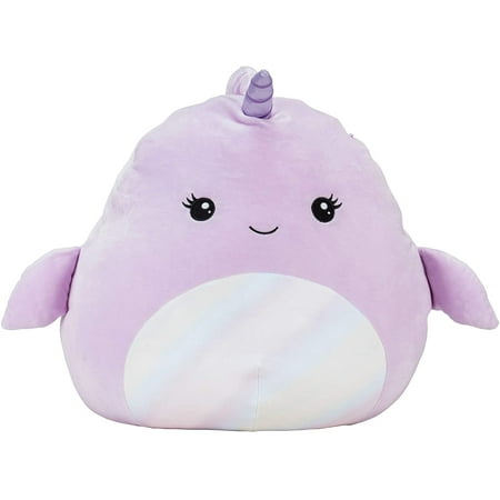 Squishmallows 16" Naomi the Purple Narwhal Plush