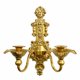 thumbnail image 5 of Portavelas de pared, candelabro, soporte para velas de pared rústico dorado retro, apliques para velas de pared 32cm x 38cm, 5 of 9