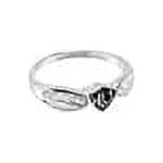 Ringmasters Antiqued Bow with Classic Shield Sterling Silver HLJ (Spanish CTR) Ring Size 9