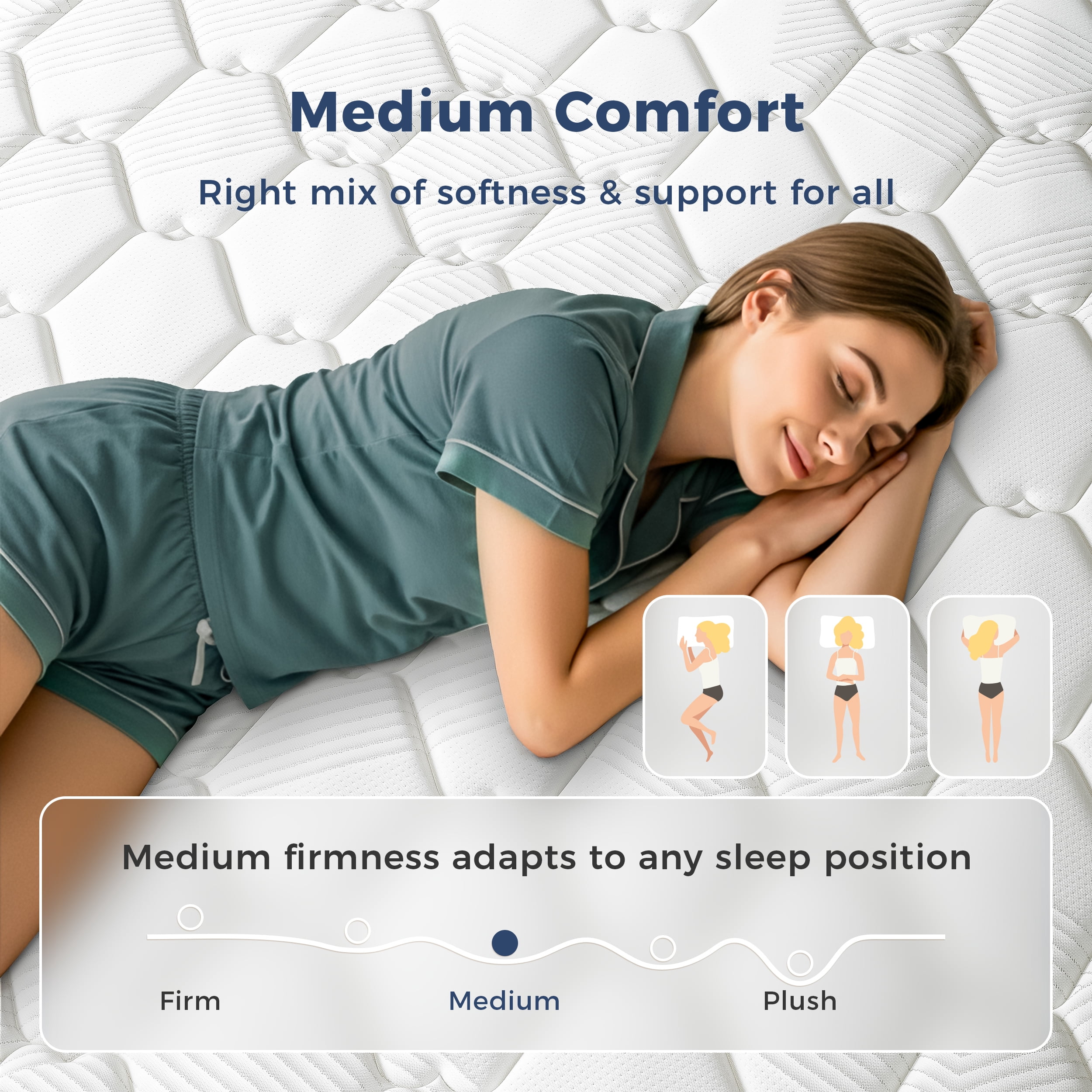 Babo Care Queen Mattress,12 inch Hybrid Mattress in a Box,Individually Pocket Springs,Cooling-Gel Memory Foam,Medium Feel for Pressure Relief,Motion Isolation,CertiPUR-US Certified,Colchones Queen