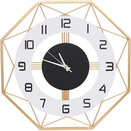 Large Wall Clock Living Room Decor Octagonal Frame Modern Silent Wall Clock for Home House Kitchen photo Large Wall Clock Living Room Decor Octagonal Frame Modern Silent Wall Clock for Home House Kitchen