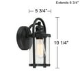 thumbnail image 6 of John Timberland Modern Outdoor Wall Light Fixture Black 10 1/4" Cylindrical Glass for Exterior House Porch Patio Deck Entryway, 6 of 6