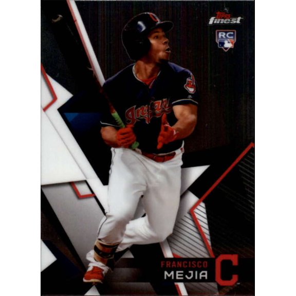 Collectible 2018 Finest #74 Francisco Mejia RC Rookie Indians MLB Baseball Trading Card