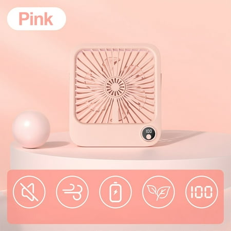 

2000mAh Small Office Desktop Fan Silent USB Charging Air Cooling with 5 speed
