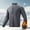 Dark Gray, variant on Men's Fleece Jacket Zip Up Long Sleeve Winter Coat Lightweight Comfy Casual Jackets Outdoor Hiking with Pocket Blue M