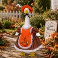 thumbnail image 6 of Lzobxe Lawn Goose Statue Costume 23" Porch Goose Clothes Set, Fall Harvest Themed Goose Statue Outfit with Hat Entryway Front Door Back Yard, 6 of 8