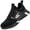 Black, variant on Unisex Slip-on Steel Toe Shoes Safety Protection Lightweight Anti-Smashing Anti-Stab Work Shoes, Red